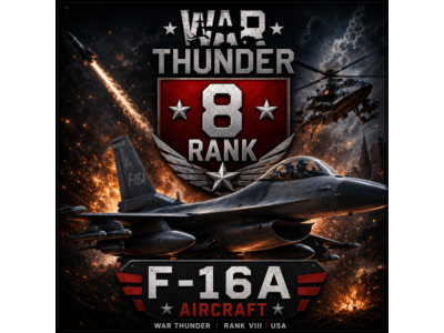🎮 War Thunder 8 Ранг F-16A | Авиация | Гарантия 🎮 WarThunder