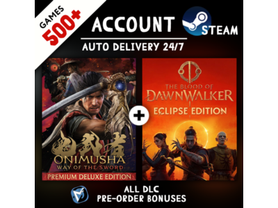 Onimusha: Way of the Sword + The Blood of Dawnwalker + 500 ИГР STEAM АККАУНТ