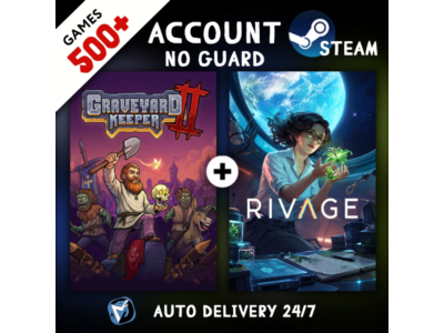 Graveyard Keeper 2 + Rivage + 500 ИГР STEAM АККАУНТ