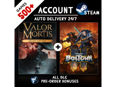 Valor Mortis Deluxe Edition + Warhammer 40,000: Boltgun 2 + 500 ИГР STEAM АККАУНТ