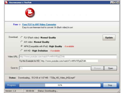 YouTube. The program for downloading videos from the portal