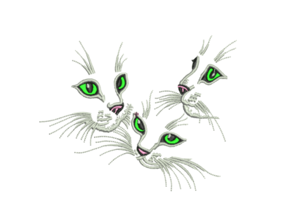 Машинная Вышивка КОТЯТА