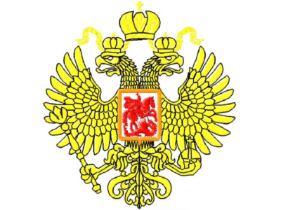 Машинная вышивка герб России