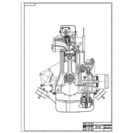 The cross section of the engine VAZ-2108