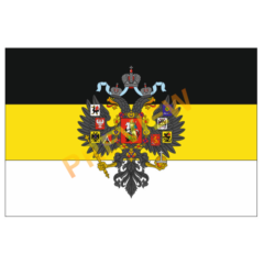 Имперский флаг с гербом в векторе