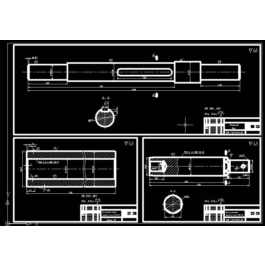 Exploded drawing to UNB-600 (main shaft, cylinder