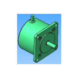 The stepper motor from the matrix printer (3d model)