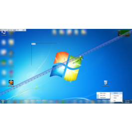 Desktop tools - ruler and protractor