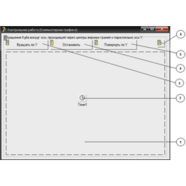 CONTROL (Rotate the cube parallel to the axis Y) CG