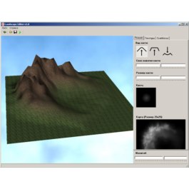 Program editing landscape (OpenGL + Delphi).