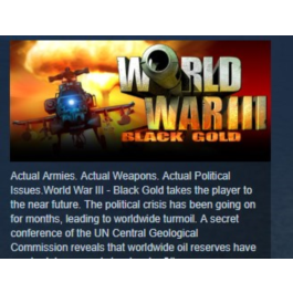 World War III Black Gold 💎STEAM KEY REGION FREE G