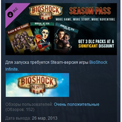 BioShock Infinite Season Pass DLC 💎 STEAM KEY ЛИЦЕНЗИЯ