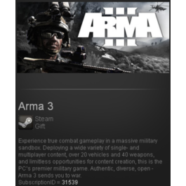 ARMA III 3 Steam Gift Region Free