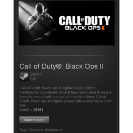 COD BO 2 Deluxe Edition - STEAM Gift Region Free GLOBAL