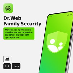 Dr.Web Family Security: 1 главное и 1 зависимое устр.