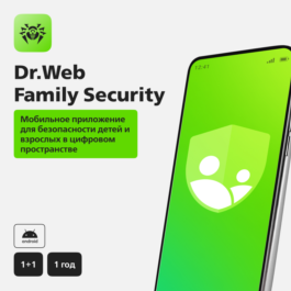 Dr.Web Family Security: 1 main and 1 dependent devices