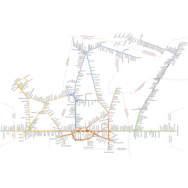 The scheme of the Sverdlovsk railway