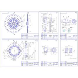 Drawing driven and clutch pressure plate ZIL