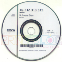 Диск с драйверами для Epson XP-312, XP-313, XP-315