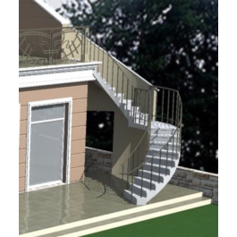 Metal staircase (DWG)