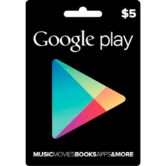 5$ Google Play Gift Card (US)
