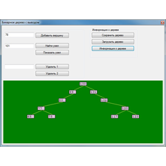 Бинарное дерево с выводом