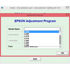 Adjustment program Epson L132, L222, L312, L362, L366