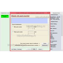 Adjustment program XP-510, XP-610, XP-615, XP-710