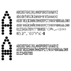 Шрифт ККМ матричного принтера EPSON TM-U950 вер.1(ttf)