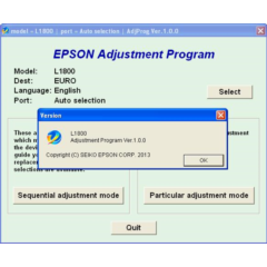 Epson L1800 Adjustment Program
