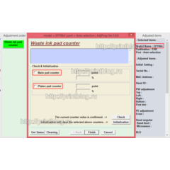 Adjustment program Epson EP-706A для сброса отработки