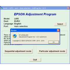 Epson ET4550, L655 Adjustment Program