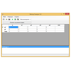 Симплекс - метод. Исходники. C#.