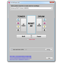 Программа сброса расходных материалов OKI