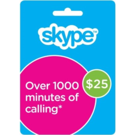 Skype voucher $25, original