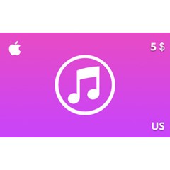 Подарочная карта iTunes 5 долл. US-регион