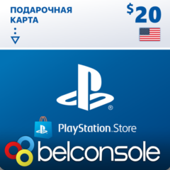🔶PSN 20 USD $ USA [Официальный Ключ] Пополнение