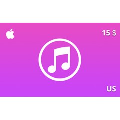 Подарочная карта iTunes 15 долл. US-регион