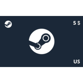 Steam Gift Card 5 USD US-region