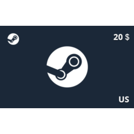 Steam Gift Card 20 USD US-region