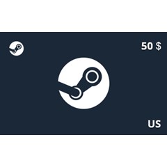 Подарочная карта Steam 50 долл. US-регион