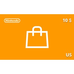 Подарочная карта Nintendo eShop 10 долл. US-регион