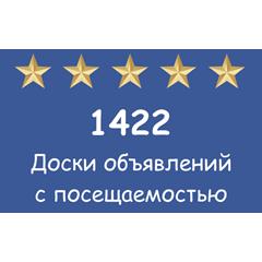 1422 популярных досок объявлений с посещаемостью.