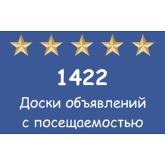 1422 популярных досок объявлений с посещаемостью.