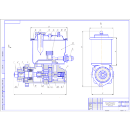 Drawing Pump of the hydraulic booster of steering KAMAZ