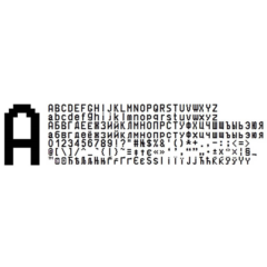 Полный набор 4 шрифтов ККМ ШТРИХ-МИНИ-ФР(ttf)