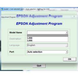 Adjustment program Epson L550 L555 (ESP)