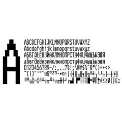 Шрифт платежного терминала VKP-80 в.2(ttf)