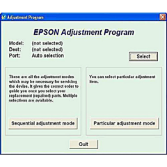 Adjustment program Epson L800