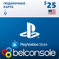 🔶PSN 25 USD $ USA [Официальный Ключ] Пополнение